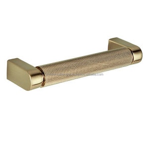 Poignée en métal massif finition brossée, conçue pour les meubles de cuisine modernes, les armoires et les tiroirs - Product Image 2