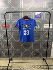 เสื้อฟุตบอลสีน้ำเงินสำหรับผู้ชาย Stargaze Sportswear พิมพ์ลายแบบ Sublimated ระบายเหงื่อได้ดี แขนสั้น ทรงปกติ ชุดทีมสำหรับผู้ใหญ่ - Product Image 6