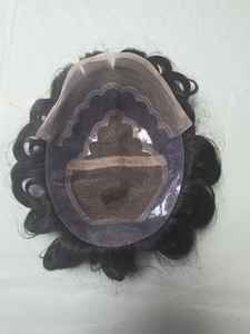 Bollywood Model Taz Hair BD Virgin Human Hair Wig Soft Indian Hair Prosthesis for Men Remy Toupee - Product Image 5