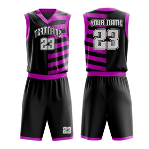 Vêtements de sport de basket-ball en gros, dernier design, uniformes de basket-ball personnalisés, maillots et shorts de basket-ball de couleurs unies - Product Image 3