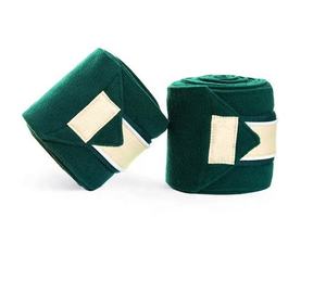 Vendas para patas de caballo verdes de fieltro no tejido para entrenamiento, viajes y uso en establos, protección equina para patas durante el transporte. - Product Image 1