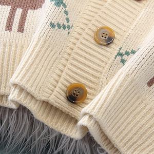 Venta al por Mayor, Cárdigan de Moda para Mujer con Estampado Navideño, Diseño de Santa Claus, Largo, Ligero, Ropa Exterior Navideña 2025 - Product Image 5