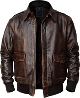 Hochwertige Anpassbare Amerikanische Echte Fischlederjacke für Herren Winter Motorrad Streetwear Jacke mit Reißverschluss Nerzbesatz Umweltfreundlich
