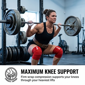 Bandes de soutien pour les genoux de musculation, longues et élastiques, pour la prévention des blessures, accessoires pour athlètes et haltérophiles. - Product Image 4