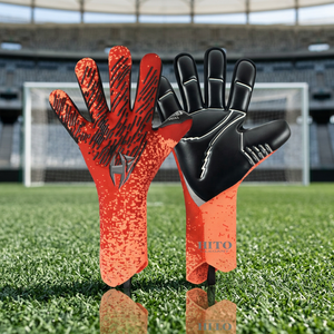 Wholesale New Knit Soccer Professional Goalkeeper <b>Gloves</b> with 4mm German <b>Latex</b> Elastic Strap Negative Cut - Product Image 3