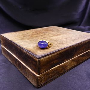 Wedding Wear 925 Sterling Silver Gold Plated Jewelry Tanzanite Gemstone Women Wear Classic <b>Ring</b> - Product Image 5