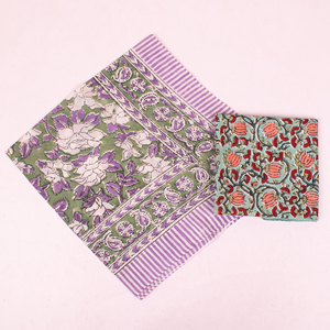 Élégant foulard carré en coton imprimé à la main pour femme, bandana 100 % coton, turban de qualité supérieure pour la randonnée, les voyages et les activités de plein air - Product Image 4