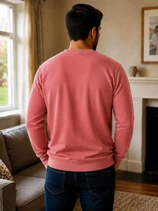 Sweat-shirt pour homme en coton 100% - Streetwear - Vente en gros personnalisée - OEM - Fabrication directe - Hiver - Coupe classique - Uni - Product Image 3