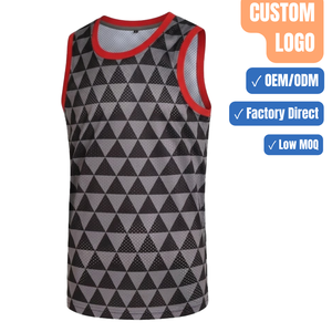 Camiseta de Baloncesto Personalizada, Uniforme de Baloncesto sin Mangas de Malla, Fabricante de Uniformes de Baloncesto Personalizados para Equipos, Camisetas de Baloncesto con Etiqueta Privada OEM - Product Image 1