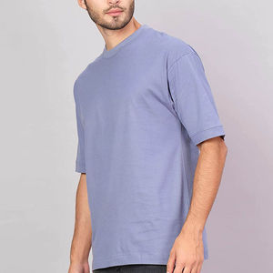 Camiseta de Algodón Lisa Unisex Personalizada, de Manga Corta, Colores Personalizados, Anti-Pilling, Estilo Urbano, Camisetas para Hombre - Product Image 4