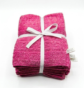 Gants de lavage de luxe en tissu éponge, teints unis, jetables, écologiques, biologiques, 100 % coton, doux pour la peau, séchage rapide, utilisation facile - Product Image 5