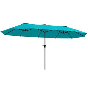 13 Ft. Navy Blue Garden <b>Umbrella</b> Extra <b>Large</b> 3m Radii Patio <b>Umbrella</b> with Easy Crank Handle and UPF30+ Vents Made of Polyester - Product Image 1