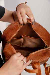 Western Luxury Tooled Genuine Leather <b>Backpack</b> For Women Handmade Floral Embossed Cowhide High Quality School Travel Bag - Product Image 4