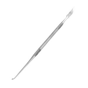 ที่ดันหนังกำพร้าสแตนเลสสตีล เครื่องมือดูแลเล็บมืออาชีพ แบบสองด้าน สำหรับกำจัดหนังกำพร้า อุปกรณ์ทำเล็บมือและเล็บเท้า - Product Image 1