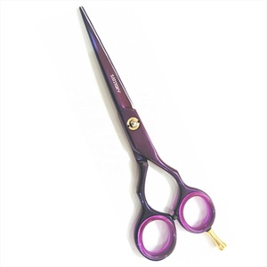 Ciseaux de rasoir de barbier professionnels de l'usine en gros 100% ensemble de coupe de cheveux de salon de titane bleu antirouille soins du corps - Product Image 3