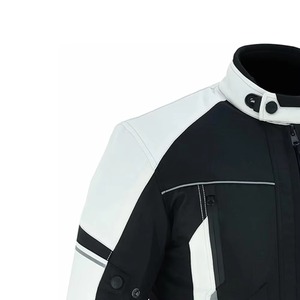 Chaqueta de Motocicleta para Hombre, Impermeable, Cortavientos, de Lona, con Cierre de Cremallera, para Motociclismo, Carreras, Protección - Product Image 4