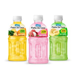 Jugo Vietnamita Nata De Coco 320ml en Botella PET, Sabores Lichi y Uva, Bebida Exótica - Muestra Gratis - Soporte de Marketing Gratuito - Product Image 1