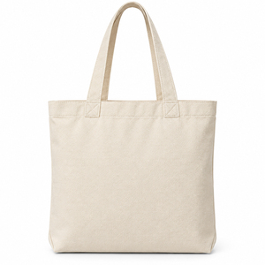 Sac fourre-tout en toile avec longues poignées souples, minimaliste, ouverture supérieure, unisexe, écologique, réutilisable, sac de courses, fabricant en gros - Product Image 2
