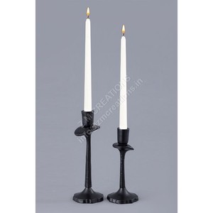 Juego de Portavelas Metálicos para Decoración Navideña, Acabado Negro, Hecho a Mano, Ecológico, Resistente al Calor, Decoración Moderna para Sala de Estar - Product Image 1