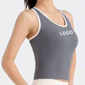 เสื้อชั้นในกีฬาสำหรับผู้หญิง ยี่ห้อ Six Trend Sports แบบมีโลโก้สั่งทำพิเศษ สายไขว้หลัง รองรับแรงกระแทกสูง ระบายอากาศได้ดี ซับเหงื่อ ผลิตจากโพลีเอสเตอร์/ไนลอน เหมาะสำหรับออกกำลังกาย โยคะ และเล่นกีฬา - Product Image 2