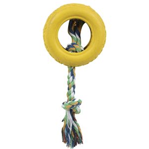 Corda da Masticare per Cani in Gomma e Giocattoli Resistenti a Forma di Pneumatico per Animali Domestici - Product Image 2
