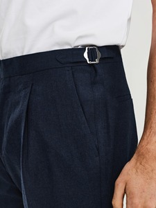 Costume sur mesure MTM grande taille 2 pièces pour homme en tissu TR, veste et pantalon, vente en gros, simple boutonnage, vêtements élégants pour adultes, costumes d'affaires - Product Image 5