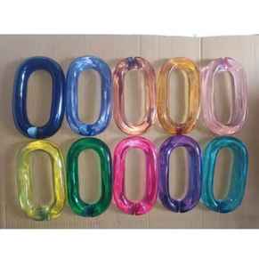 Cadena de Eslabones con Forma de Búho de Resina Ecológica Personalizada, Tamaño Grande, Multicolor, Hecha a Mano, Arte y Coleccionismo, Decoración del Hogar - Product Image 3