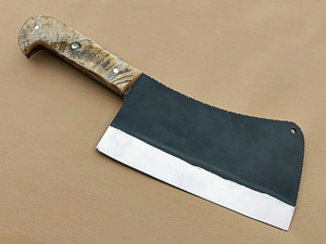 Nouveau couteau à viande serbe en acier à haute teneur en carbone, forgé à la main, VG10, manche en corne de mouton, haute qualité, corne de bélier - Product Image 6