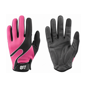 Gants de cyclisme à doigts complets avec paume rembourrée en gel, compatibles écran tactile, respirants, protection UV, sangle de poignet réglable, logo personnalisé - Product Image 1