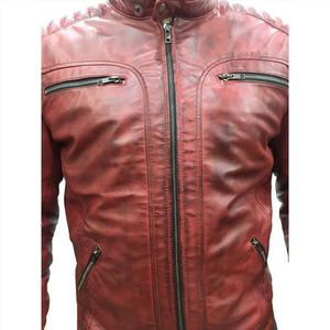 Veste en cuir de qualité supérieure pour homme, style veste d'hiver, en cuir véritable, en vente en ligne à bas prix - Product Image 1