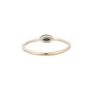 14K White Gold Micro Insert Pink Sapphire <b>Dainty</b> Wedding <b>Ring</b> - Product Image 4