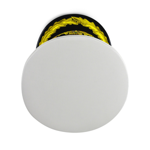 Custom Formal White Peak Cap with <b>Gold</b> Embroidered Laurel Design Black Band Hand Embroidery Male Adult 56-58CM - Product Image 5