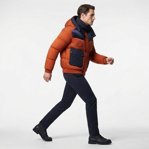 Veste matelassée personnalisée en duvet, chaude pour l'hiver, légère, à capuche, décontractée pour l'extérieur, coupe-vent, thermique - Product Image 1