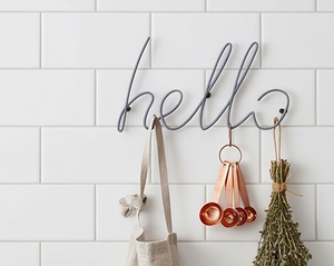 Premium Hello Design Metal Wall <b>Hooks</b> Polished Finished With Elegant Style Perfect For Stylish Home Storage And Organization - Product Image 3