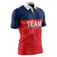 Chemises de golf pour hommes décontractées de haute qualité, imprimées par sublimation avec logo personnalisé, en coton et fibre de bambou, grande taille, manches courtes, séchage rapide