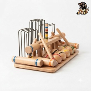 ค้อนไม้แข็งหลากสีอุปกรณ์กีฬามืออาชีพสำหรับสวน Croquet - Product Image 5