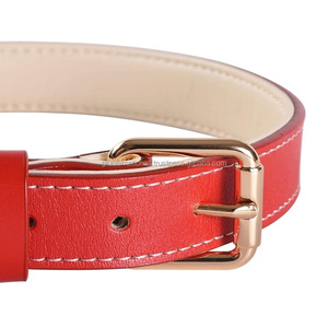 ปลอกคอสุนัขแบบหนังสำหรับสัตว์เลี้ยงกันน้ำได้หรูหราปรับได้ตามต้องการ - Product Image 3