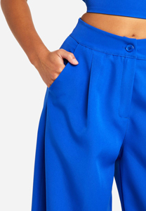 <span class=keywords><strong>Pantaloni</strong></span> da <span class=keywords><strong>Donna</strong></span> Personalizzati OEM con Logo, Tinta Unita, Casual, con <span class=keywords><strong>Bottoni</strong></span> <span class=keywords><strong>Laterali</strong></span>, Vita Elastica e Gamba Svasata in Pile - Product Image 6