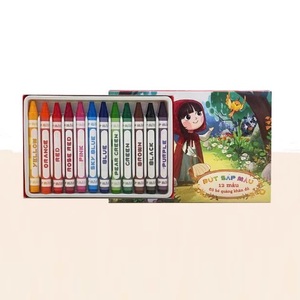Crayons de peinture pour bébés OEM personnalisés, 12 couleurs, lavables, avec poignée ergonomique, fournitures de dessin pour tout-petits, papeterie artistique sûre, vente en gros - Product Image 6