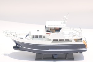 SELENE 60 <b>YACHT</b> Handmade Painted Wooden American Modern <b>Yacht</b> Model Customized for Business Gift or Collection - Product Image 2