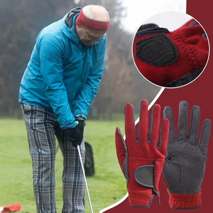 <b>Red</b> Spandex Full Finger Synthetic Leather Non-Slip Pull-On Unisex Horse Riding <b>Gloves</b> - Product Image 3