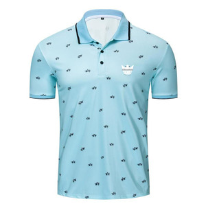 Vente en gros de polos de golf pour hommes en coton polyester, impression personnalisée, broderie de logo, ensemble de polos et shorts de golf - Product Image 1
