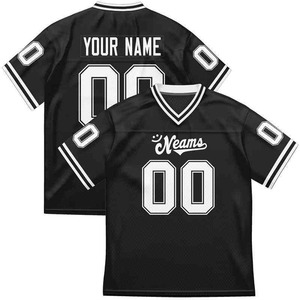 Neams Custom Football Jersey Crop Tops Streetwear Trendy Football Shirt s V-Neck Short Sleeve Moisture Wicking Mesh Polyester - Product Image 6