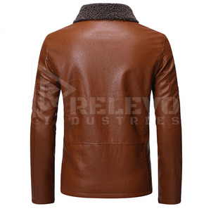 RELEVO INDUSTRY OEM Veste de moto en cuir véritable pour homme, fabriquée au Pakistan, col montant, tissu peigné, doublure en élasthanne, haute qualité - Product Image 6