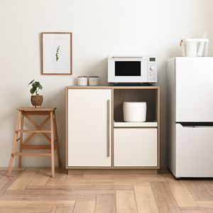 Meuble de rangement coulissant multifonctionnel moderne en bois naturel, haute qualité, blanc, pour cuisine et salle à manger VU8590 - Product Image 2