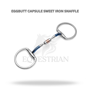 Mors à capsules Eggbutt en fer doux pour l'entraînement et le contrôle équestre - Product Image 2