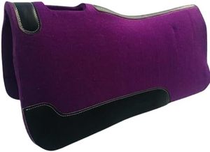 Tapis de selle en feutre de laine pour chevaux de style western, renforcé en cuir, sur mesure, produits équestres, vente en gros, directement de l'usine - Product Image 2