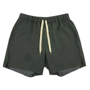 Shorts d'été décontractés pour hommes à taille élastique avec logo personnalisé, en mélange de coton léger de haute qualité - Product Image 3