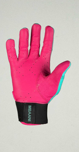 ถุงมือตีลูกเบสบอล Clash (สีชมพู/สีเขียวอมฟ้า) - ถุงมือหนังแท้สำหรับผู้เล่นเบสบอลและซอฟต์บอล - สำหรับเด็กและผู้ใหญ่ - Product Image 6