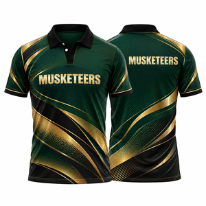 เสื้อคริกเก็ตปี 2026 สำหรับผู้ชายและเยาวชน เนื้อผ้าแห้งเร็ว ลายพิมพ์แบบซับลิเมชั่น ชุดยูนิฟอร์มคริกเก็ต ราคาถูก - Product Image 6